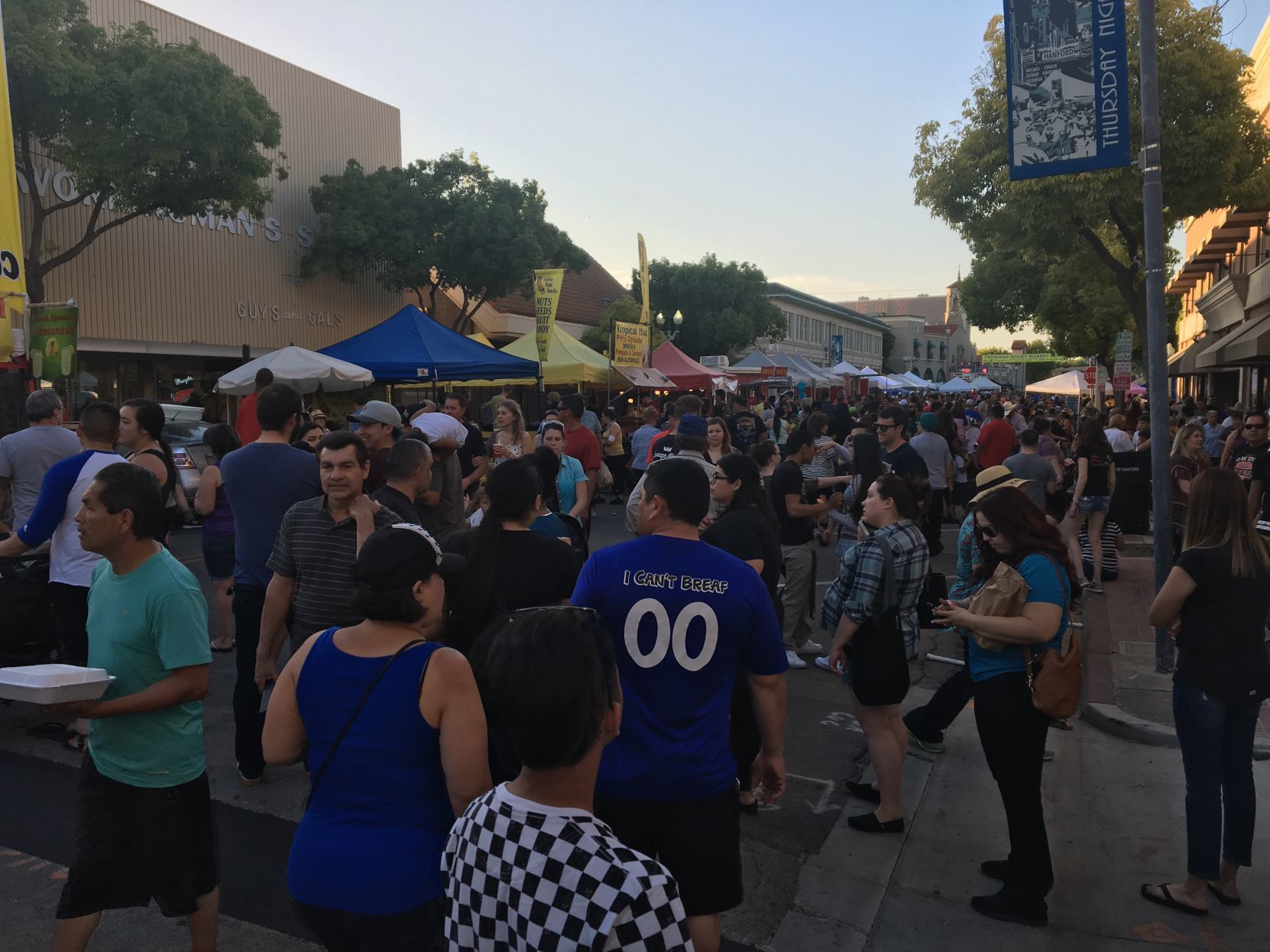 Thursday Market Crowd